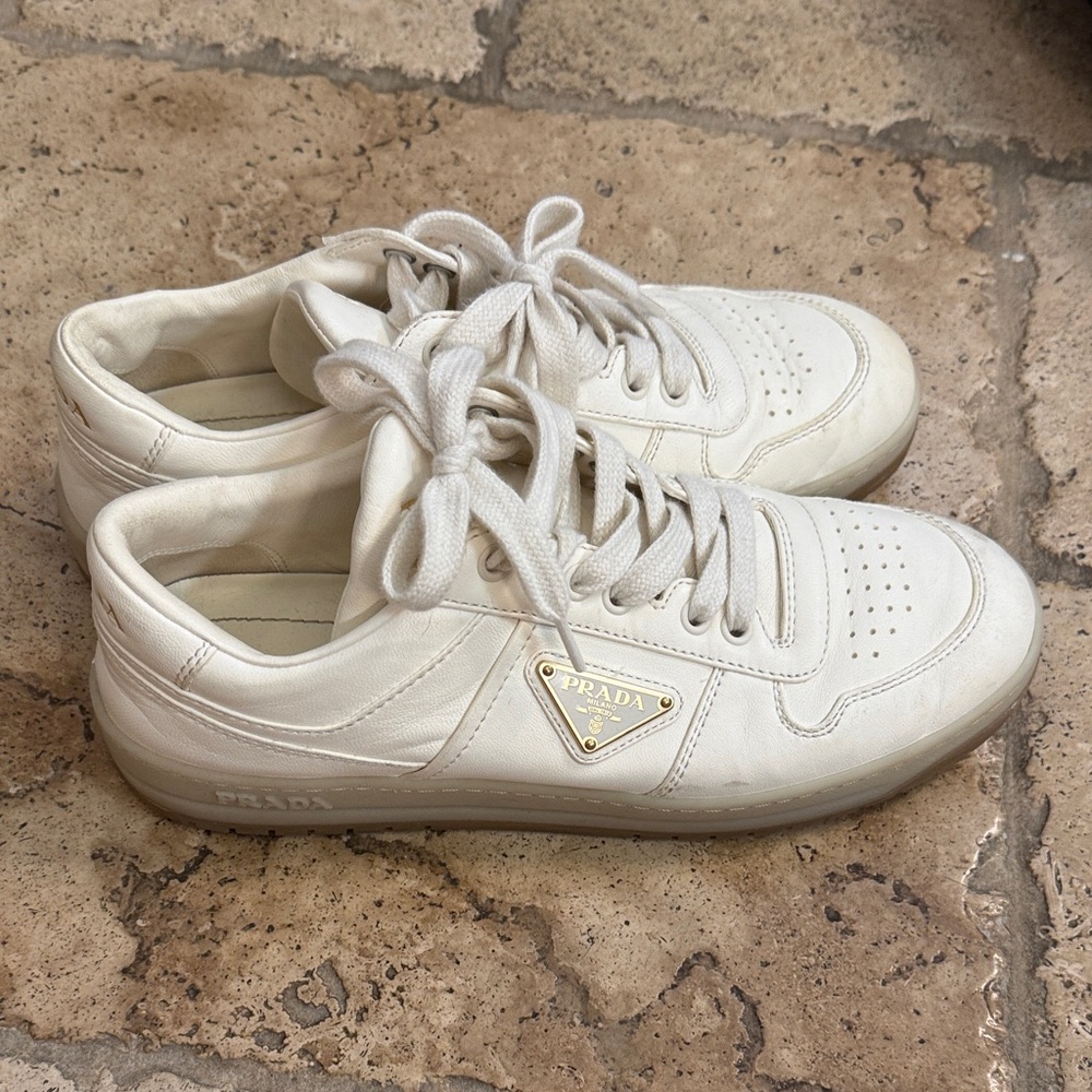 Prada Women's Cream Sneakers